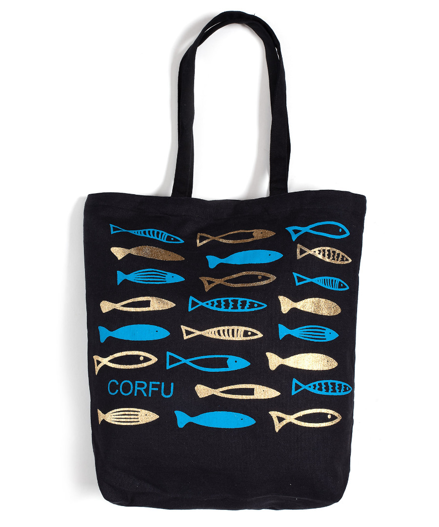 corfugold6 Τσάντα καραβόπανο (40cm x 40cm x 10cm) gold 6 CORFU SilkFashion - Image 1