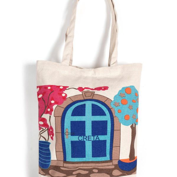 Τσάντα καραβόπανο (40cm x 40cm x 10cm) canvas 4 CRETA SilkFashion