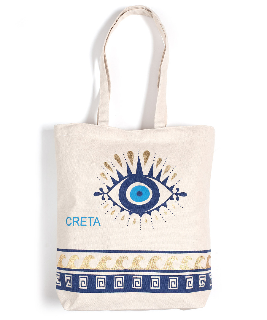 cretagold2 Τσάντα καραβόπανο (40cm x 40cm x 10cm) gold 2 CRETA SilkFashion - Image 1