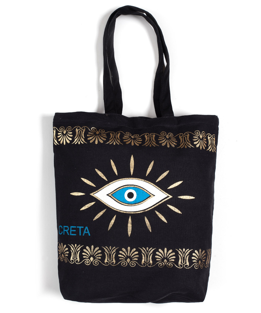 cretagold4 Τσάντα καραβόπανο (40cm x 40cm x 10cm) gold 4 CRETA SilkFashion - Image 1