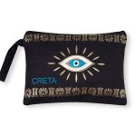 Πορτοφόλι καραβόπανο (30cm x 20cm) gold 4 CRETA SilkFashion