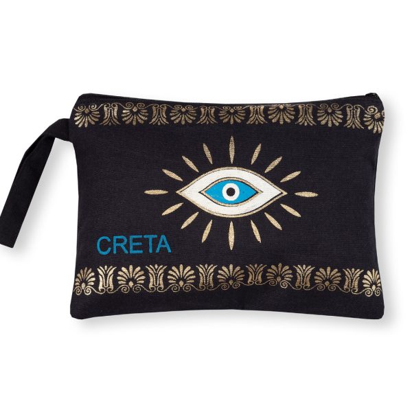 Πορτοφόλι καραβόπανο (30cm x 20cm) gold 4 CRETA SilkFashion