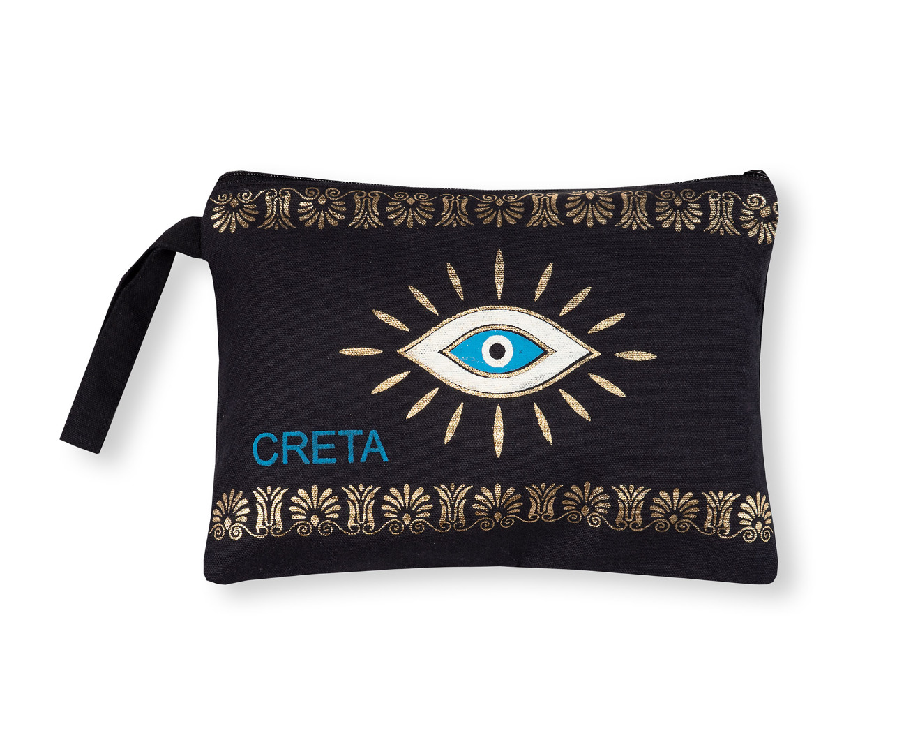 cretagold4a Πορτοφόλι καραβόπανο (30cm x 20cm) gold 4 CRETA SilkFashion - Image 1