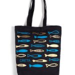 Τσάντα καραβόπανο (40cm x 40cm x 10cm) gold 6 CRETA SilkFashion