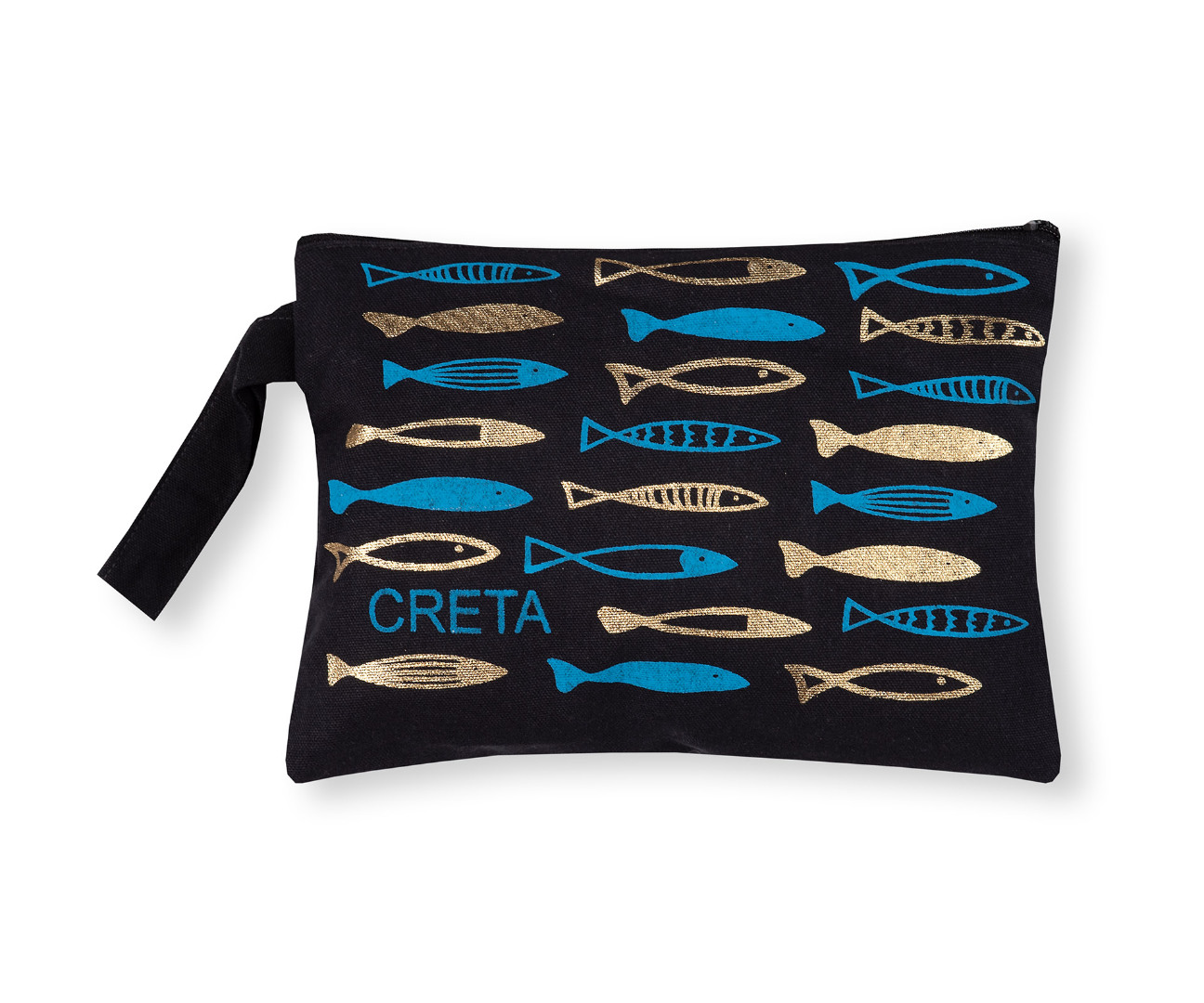 cretagold6a Πορτοφόλι καραβόπανο (30cm x 20cm) gold 6 CRETA SilkFashion - Image 1