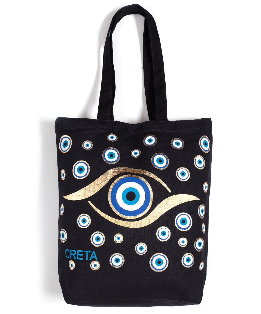 cretagold7 Τσάντα καραβόπανο (40cm x 40cm x 10cm) gold 7 CRETA SilkFashion - Image 1