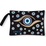 Πορτοφόλι καραβόπανο (30cm x 20cm) gold 7 CRETA SilkFashion