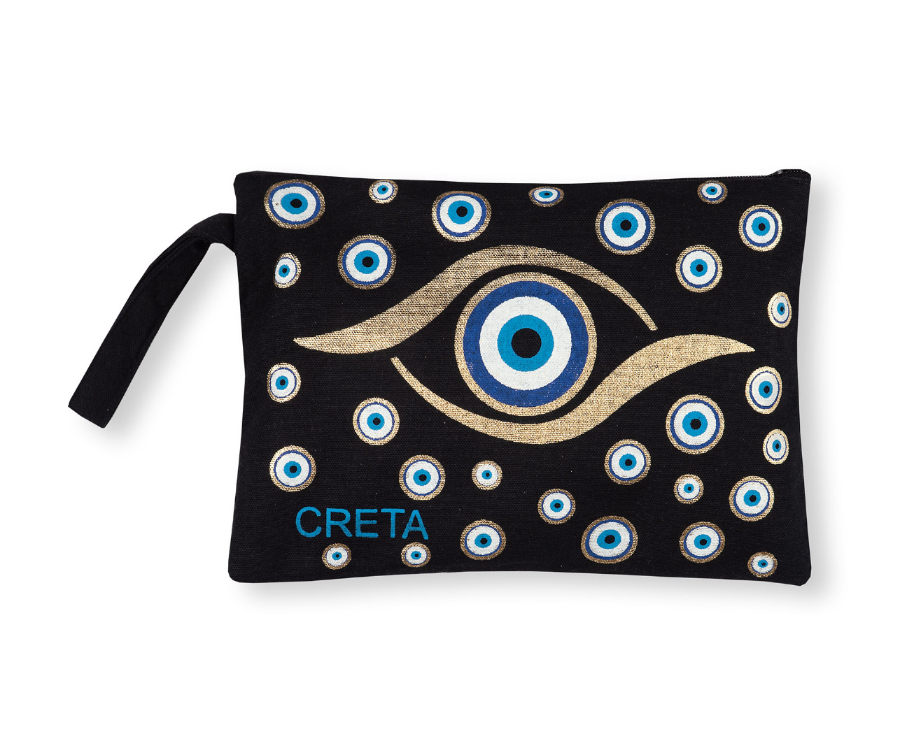 cretagold7a Πορτοφόλι καραβόπανο (30cm x 20cm) gold 7 CRETA SilkFashion - Image 1