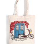 Τσάντα καραβόπανο (40cm x 40cm x 10cm) canvas 2 CRETA SilkFashion