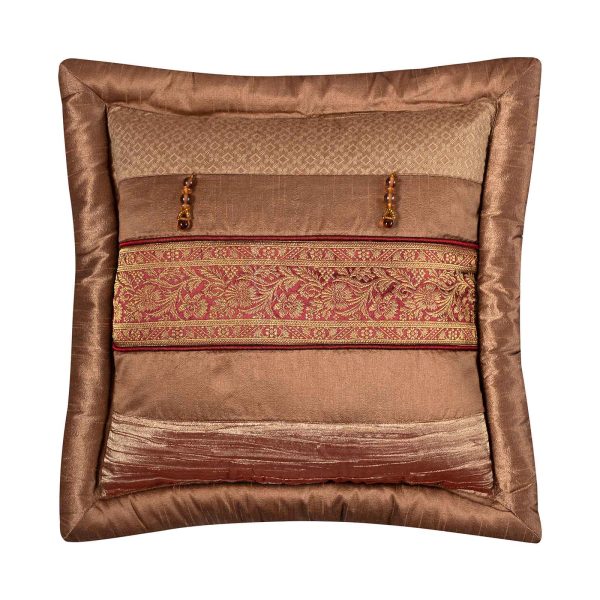 ΜΑΞΙΛΑΡΟΘΗΚΗ (45cm x 45cm)  δάκρυ καφέ SilkFashion