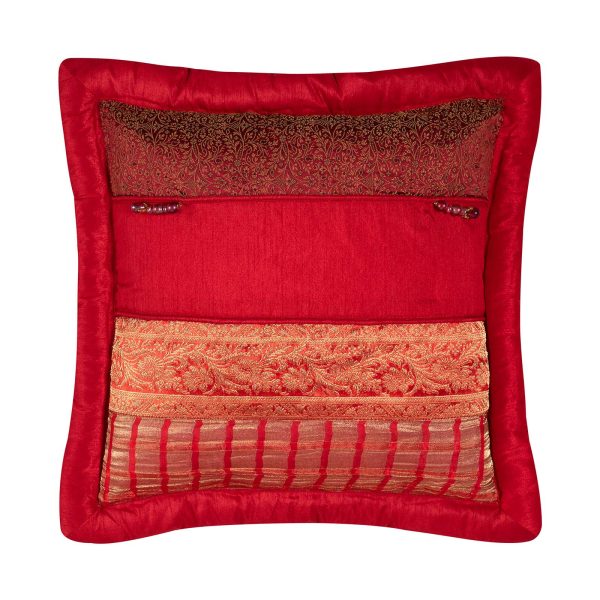 ΜΑΞΙΛΑΡΟΘΗΚΗ (45cm x 45cm)  δάκρυ κόκκινο SilkFashion