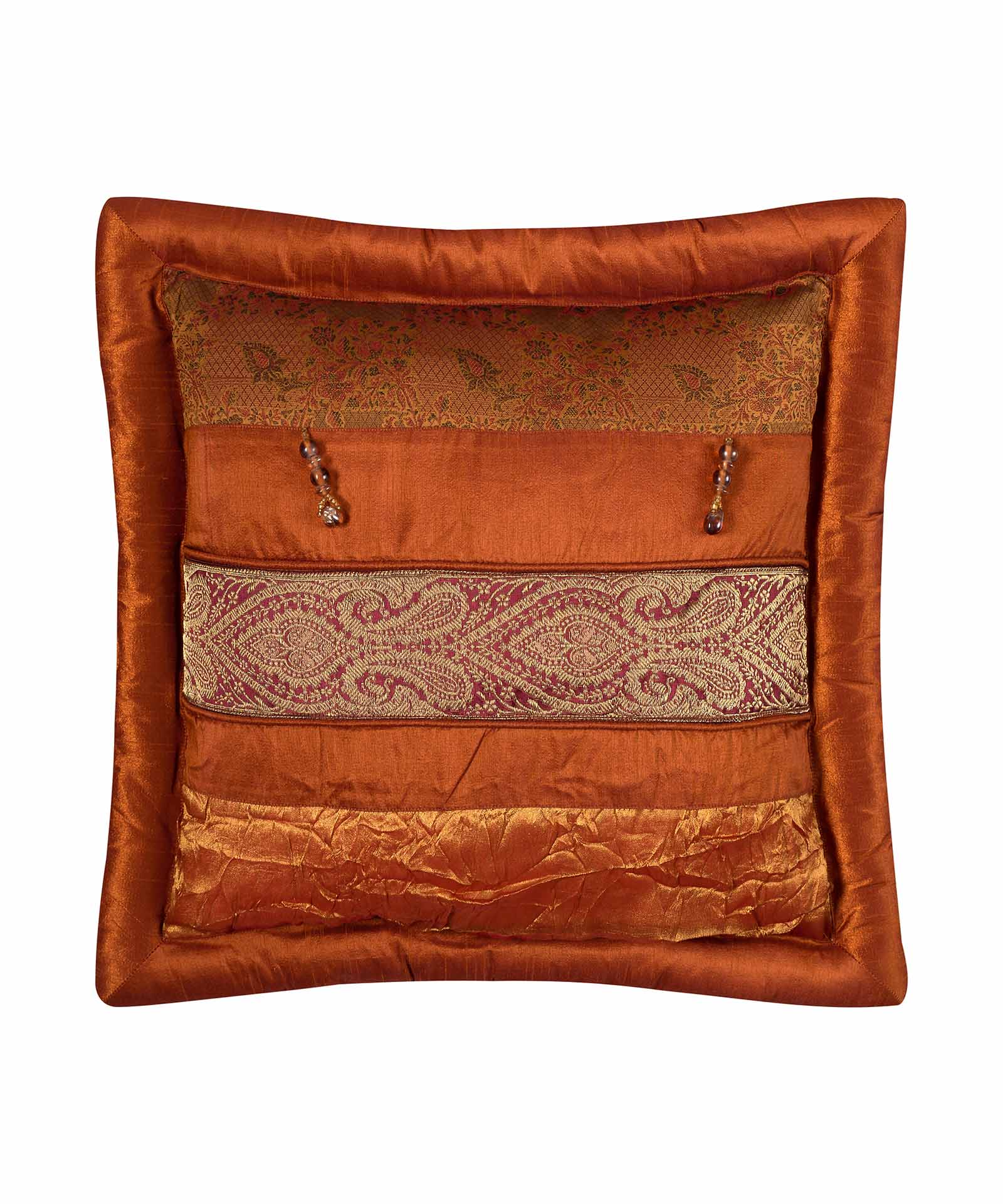 dakryportokali ΜΑΞΙΛΑΡΟΘΗΚΗ (45cm x 45cm) δάκρυ πορτοκαλί SilkFashion - Image 1