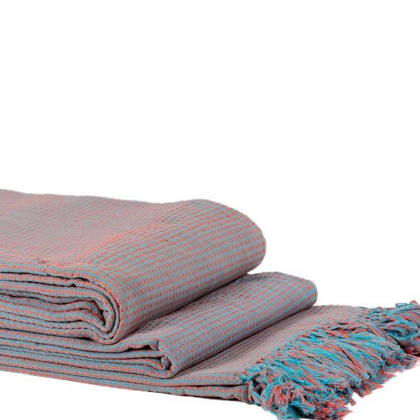 ΡΙΧΤΑΡΙΑ dobby (180cm x 180cm/180cm x 250cm/180cm x 300cm) μώβ/λιλά SilkFashion