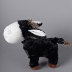 Λούτρινο γαιδουράκι (20cm x 10cm) μαύρο SilkFashion