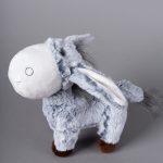 Λούτρινο γαιδουράκι (20cm x 10cm) γκρί SilkFashion