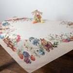 τραπεζομάντηλα ( 140cm x 180cm) EASTER DOTS SilkFashion