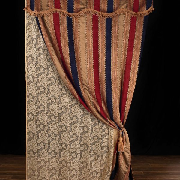 Κουρτίνα efterpi (150cm x 280cm) με τούνελ μπλέ SilkFashion