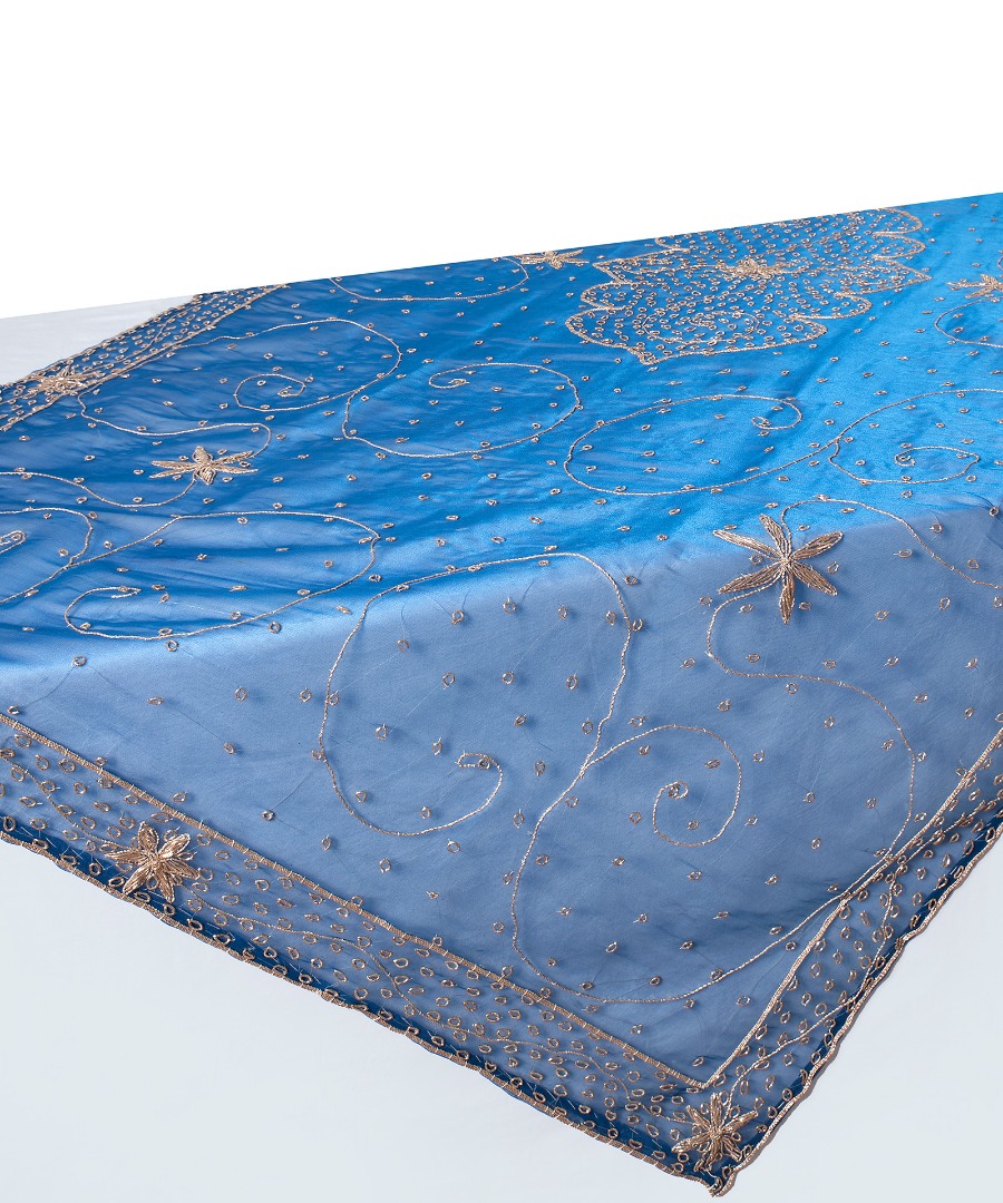 eratoble Τραπεζομάντηλο (100cm x 200cm) ΕΡΑΤΩ Μπλε SilkFashion - Image 1