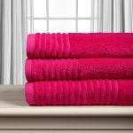 Βαμβακερή πετσέτα ΕΡΑΤΩ 600gsm (75cm x 150cm) fuschia SilkFashion