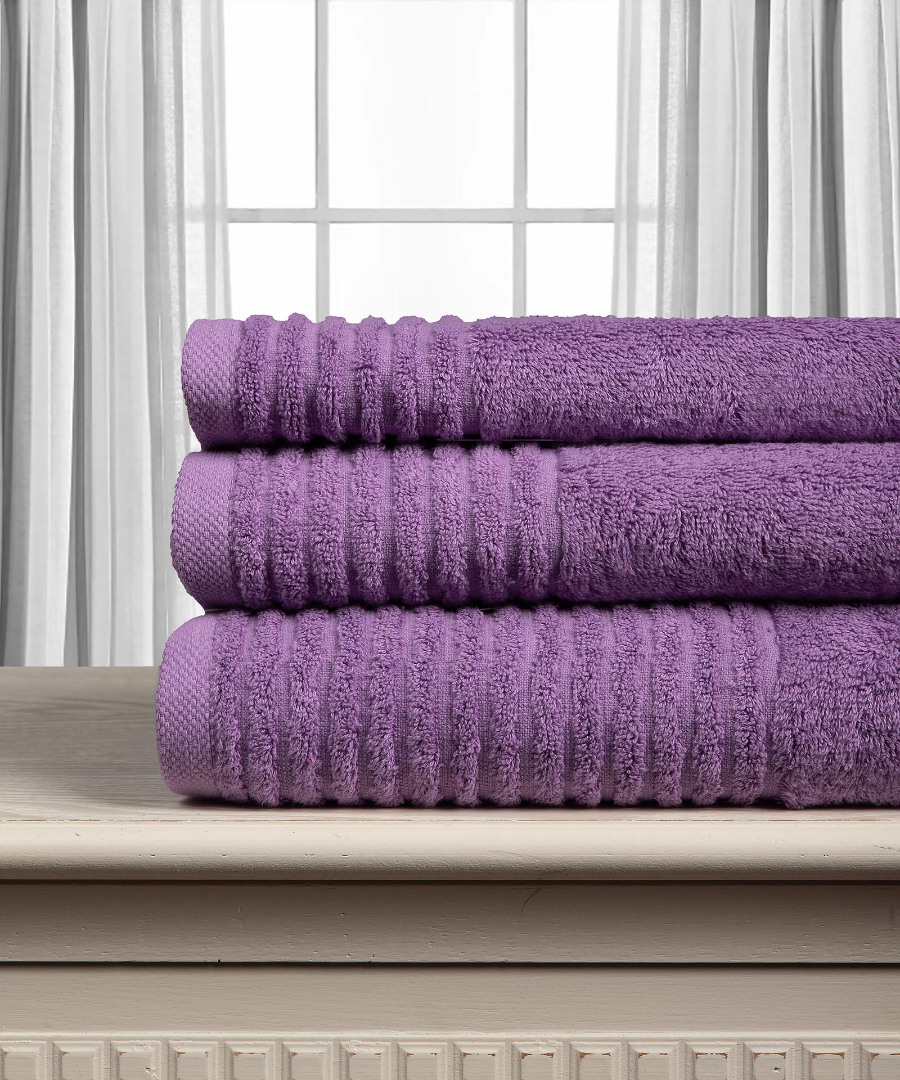 eratolilac1-2 Βαμβακερή πετσέτα ΕΡΑΤΩ 600gsm (75cm x 150cm) Lila SilkFashion - Image 1