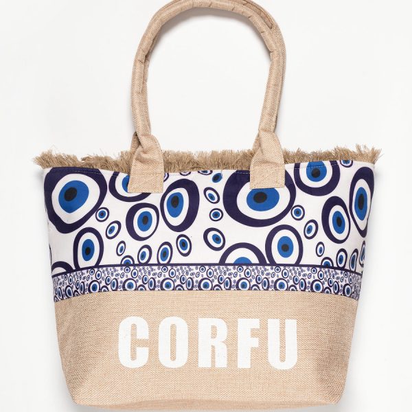 Τσάντα με χερούλι (49cm x 15cm x 34cm) μάτι 1 CORFU SilkFashion