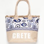 Τσάντα με χερούλι (49cm x 15cm x 34cm) μάτι 2 CRETE SilkFashion
