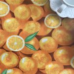 Αλέκιαστο τραπεζομάντηλο F9 (140cm x 180cm) πορτοκαλί SilkFashion