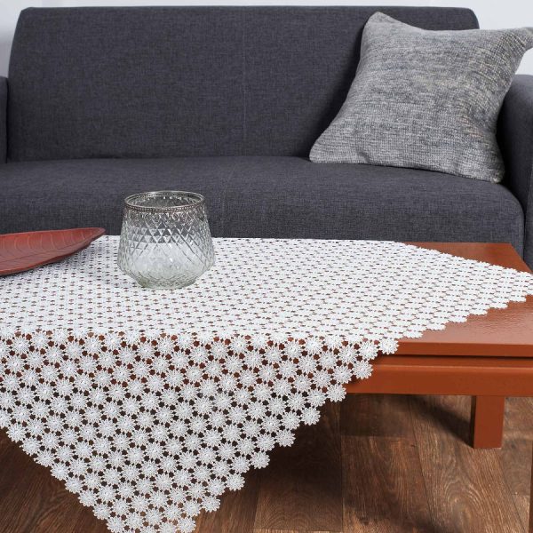 Φερβολιτέ (140cm x 140cm) ivory SilkFashion