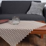 Φερβολιτέ (140cm x 140cm) μπέζ SilkFashion