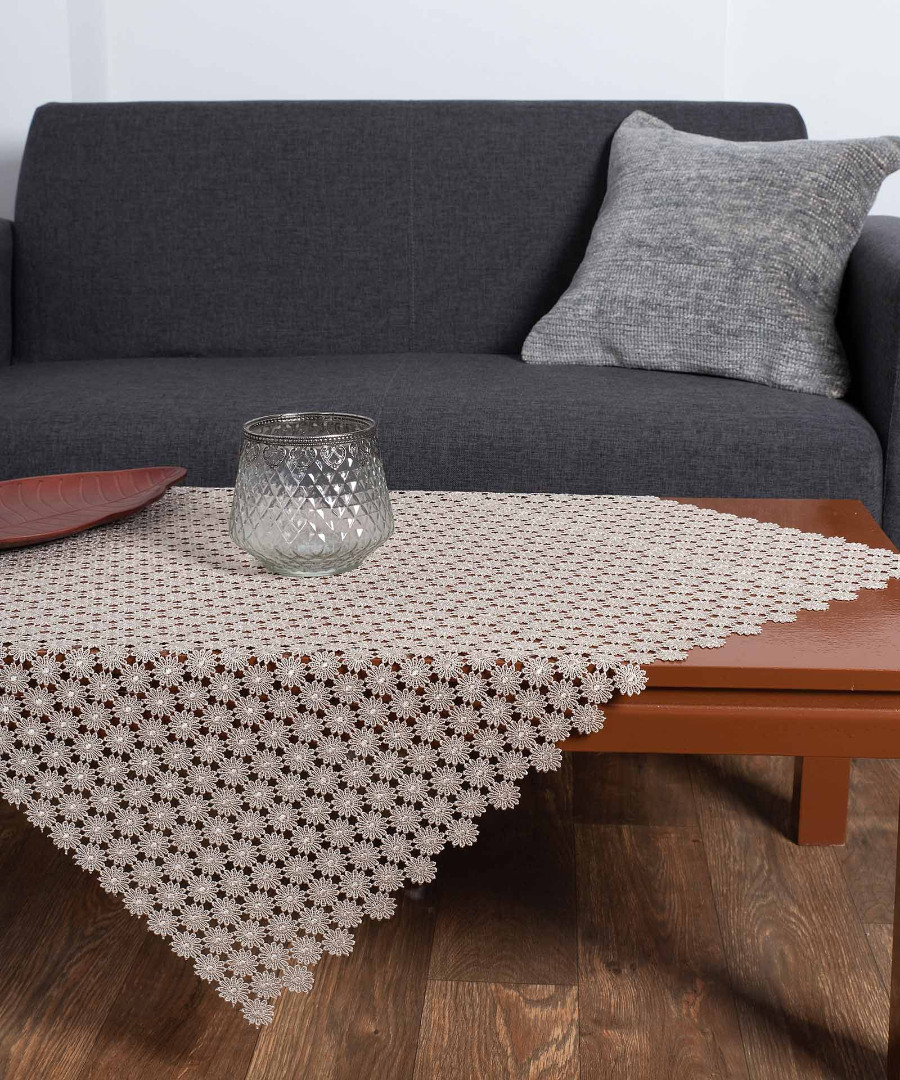 fervolitempez Φερβολιτέ (85cm x 85cm) μπέζ SilkFashion - Image 1