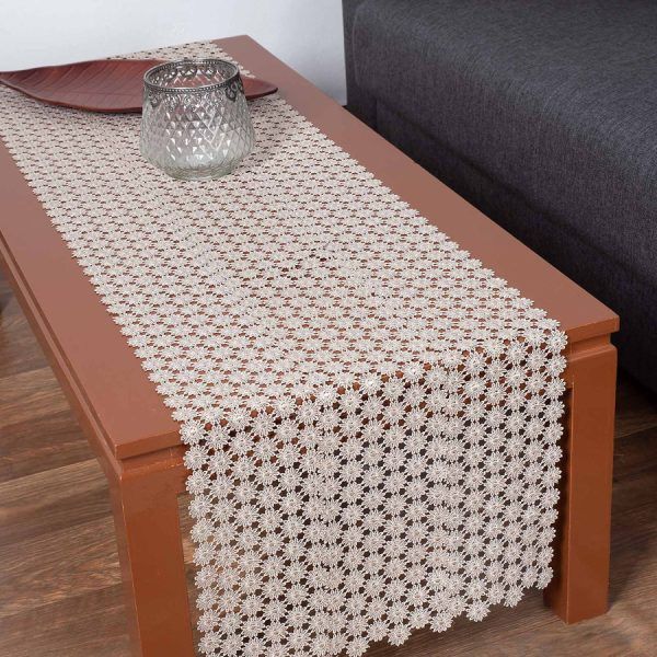 Φερβολιτέ (40cm x 160cm) μπέζ SilkFashion