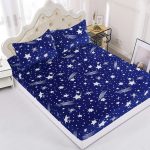 Fleece σεντόνι με λάστιχο και μαξιλαροθήκες (180cm x 200cm + 25cm) σχέδιο 8 SilkFashion