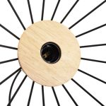 ΦΩΤΙΣΤΙΚΟ ΟΡΟΦΗΣ ΚΡΕΜΑΣΤΟ HM4160 ΜΑΥΡΟ ΜΕΤΑΛΛΟ-ΞΥΛΟ Φ39x117Υεκ - Image 6