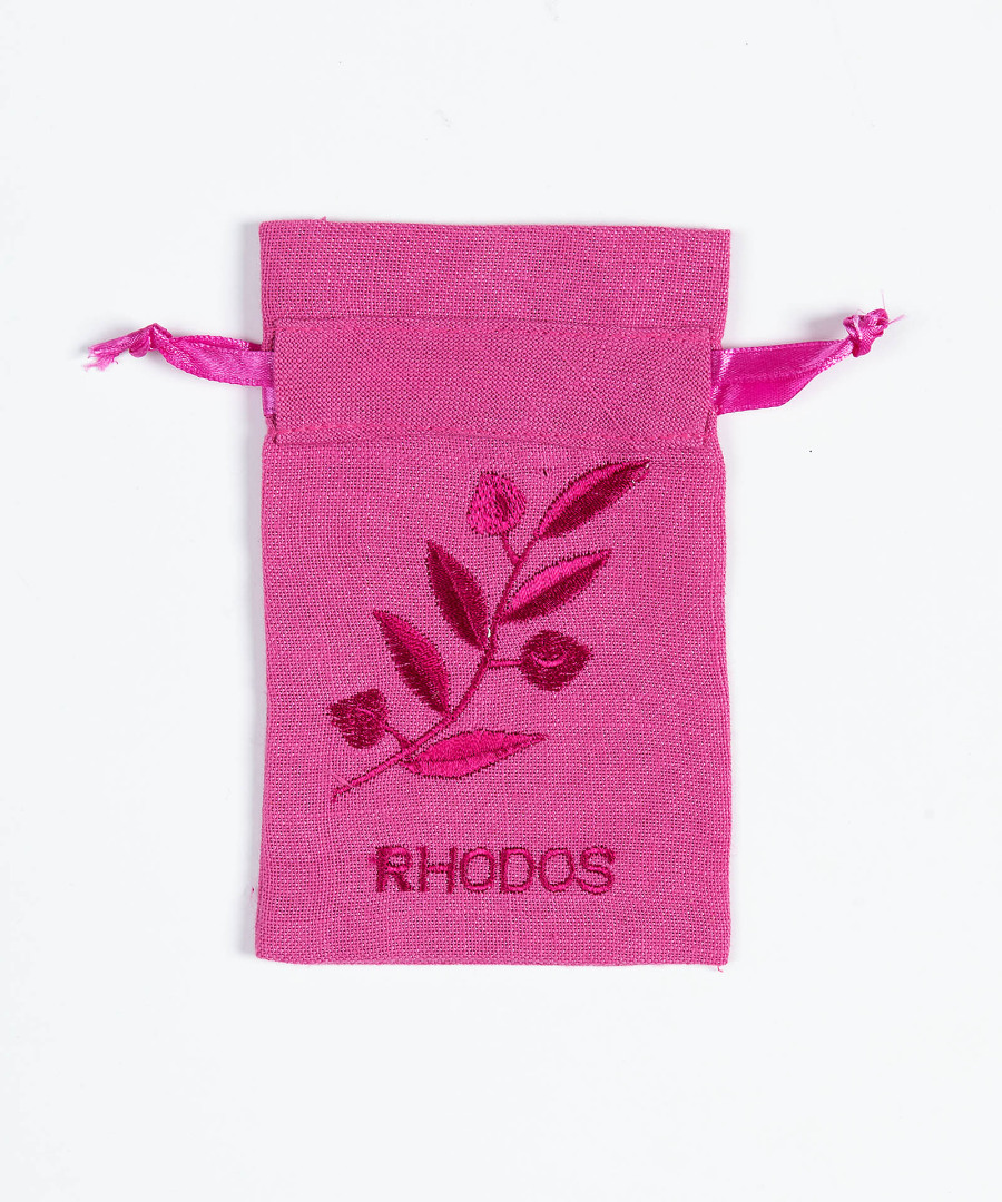 fuxiarhodos Σαπουνοθήκη (10τμχ) ΡΟΔΟΣ (9cm x 14cm) φούξια SilkFashion - Image 1