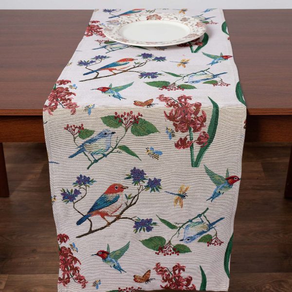 Τραβέρσα στόφα (45cm x 170cm) garden SilkFashion