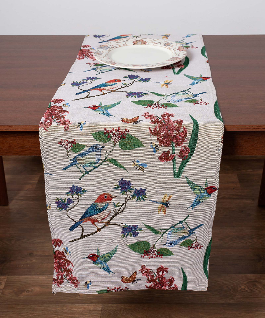 garden2 Τραβέρσα στόφα (45cm x 170cm) garden SilkFashion - Image 1