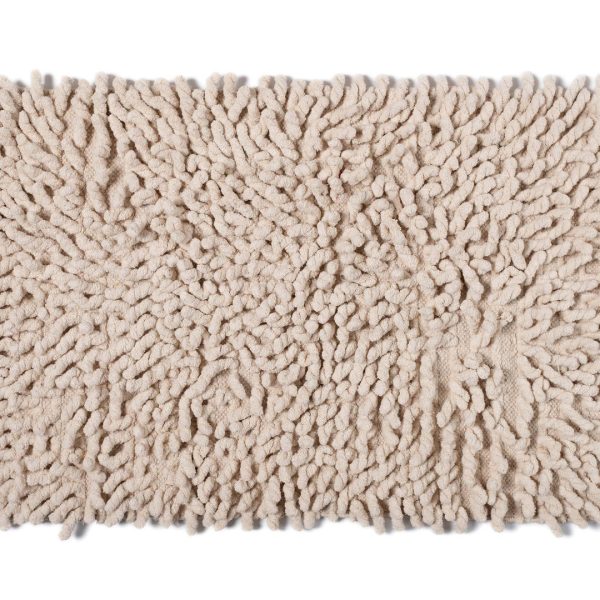 Πατάκι μπάνιου γαριδάκι (50cm x 80cm) μπέζ SilkFashion