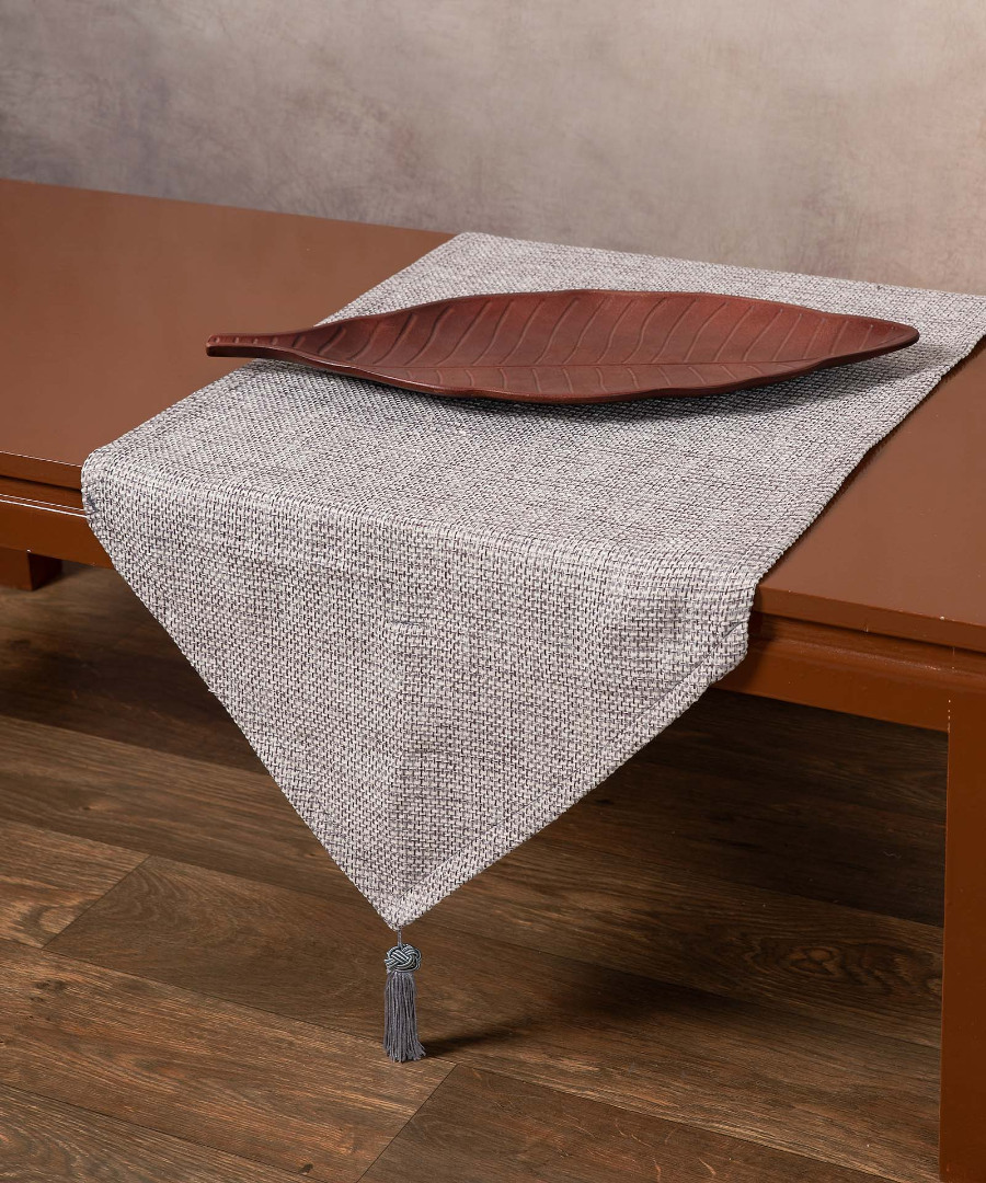 gkri99252 Τραβέρσα 9925 (45cm x 170cm) γκρί SilkFashion - Image 1