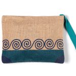 Πορτοφόλι γιούτα (13cm x 20cm) 1 SilkFashion