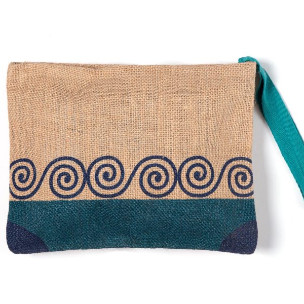 Πορτοφόλι γιούτα (19cm x 25cm) 1 SilkFashion