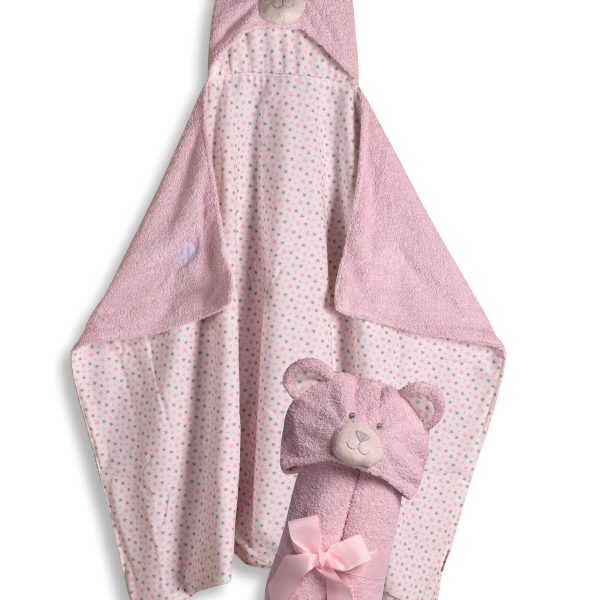 bebe κάπα (75cm x 100cm ) ροζ SilkFashion