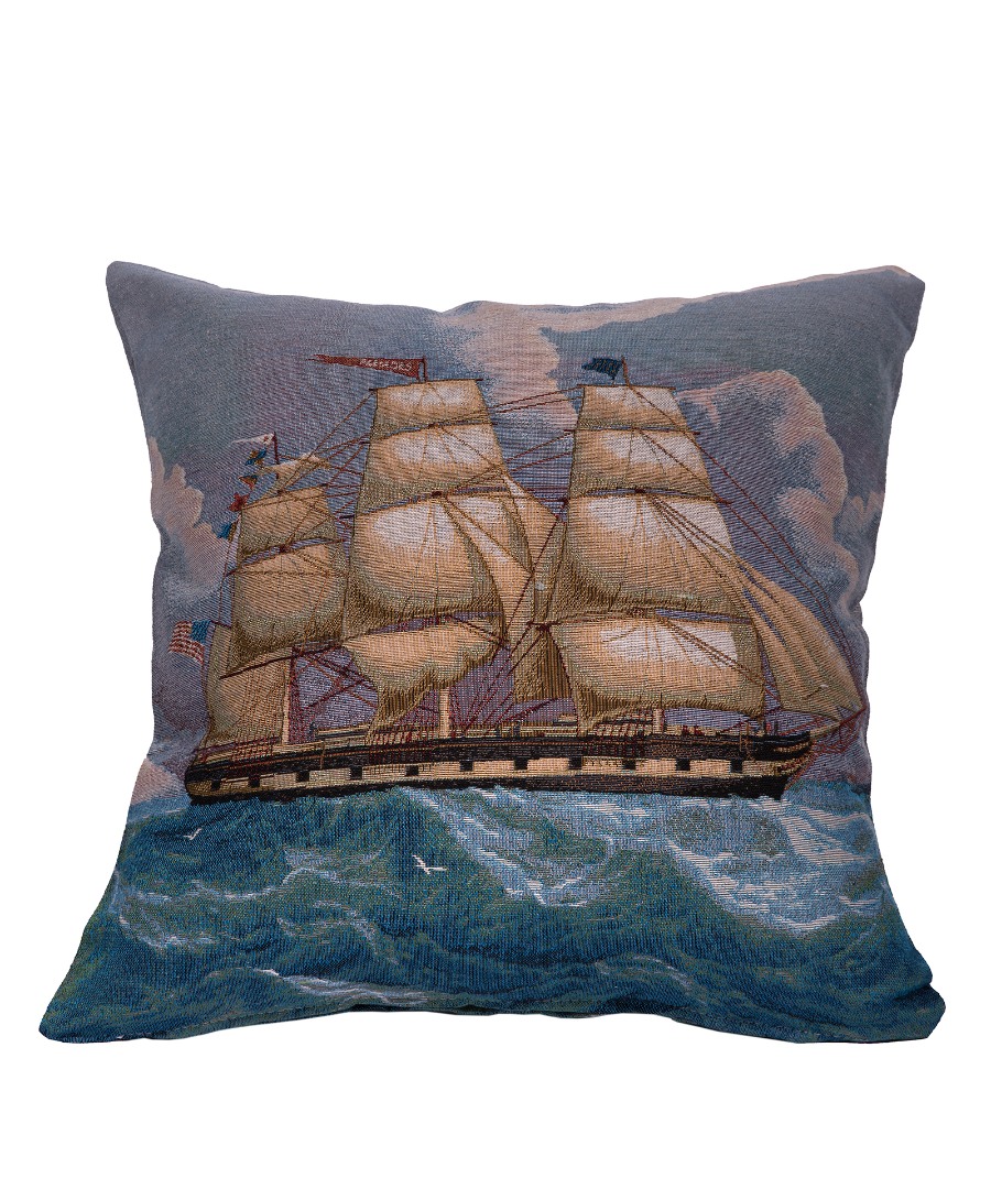 karavi1 ΜΑΞΙΛΑΡΟΘΗΚΗ (45cm x 45cm) καράβι1 SilkFashion - Image 1