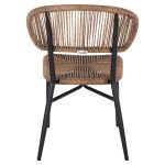 ΚΑΡΕΚΛΑ ΕΞ.ΧΩΡΟΥ EULO HM6049.02 ΑΛΟΥΜΙΝΙΟ ΣΕ ΜΑΥΡΟ -ΣΥΝΘΕΤΙΚΟ RATTAN - Image 6