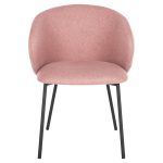 ΚΑΡΕΚΛΑ ISIAH HM9615.02 ΣΑΠΙΟ ΜΗΛΟ ΥΦΑΣΜΑ-ΜΑΥΡΑ ΜΕΤΑΛΛΙΚΑ ΠΟΔΙΑ 56x56x76Υ εκ. - Image 3