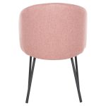 ΚΑΡΕΚΛΑ ISIAH HM9615.02 ΣΑΠΙΟ ΜΗΛΟ ΥΦΑΣΜΑ-ΜΑΥΡΑ ΜΕΤΑΛΛΙΚΑ ΠΟΔΙΑ 56x56x76Υ εκ. - Image 6