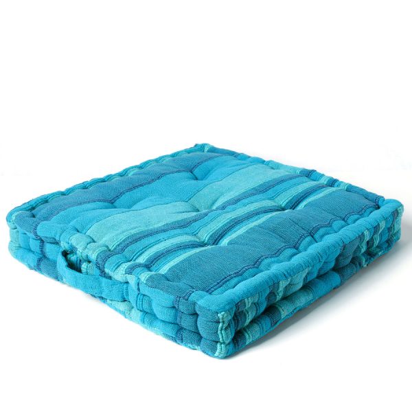 Μαξιλάρι κάθισμα kerala (45cm x 45cm x 8cm) Μπλέ SilkFashion