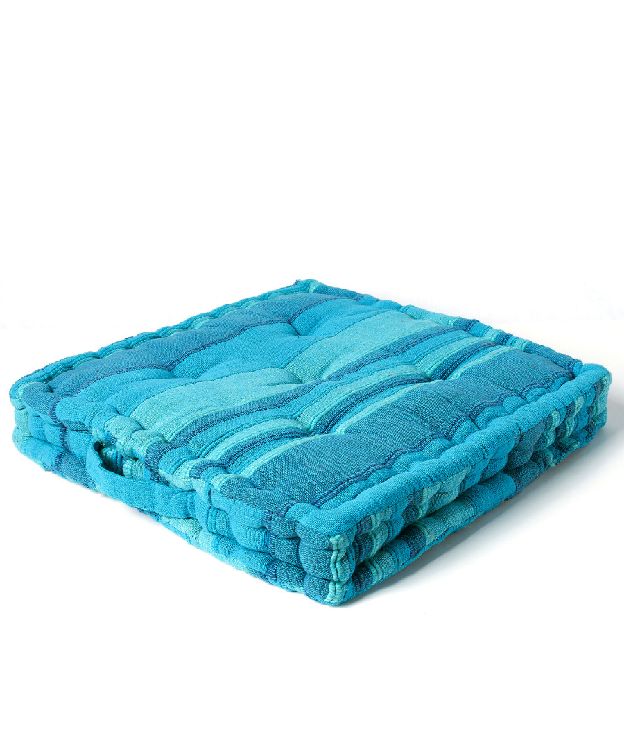 kathismable Μαξιλάρι κάθισμα kerala (45cm x 45cm x 8cm) Μπλέ SilkFashion - Image 1