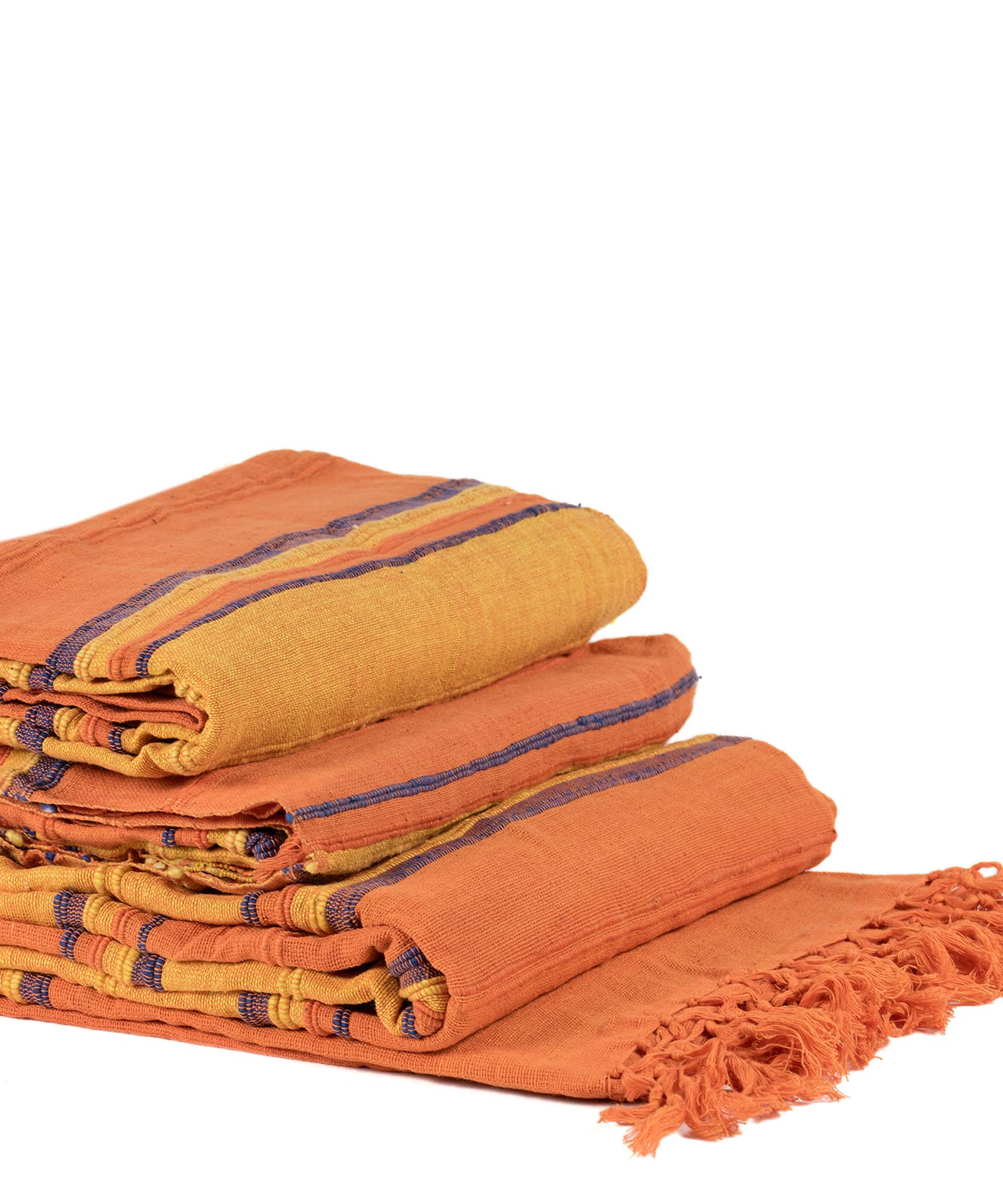 kerala1 ΡΙΧΤΑΡΙΑ kerala (150cm x 180cm/170cm x 230cm/170cm x 270cm) πορτοκαλί/μπλέ SilkFashion - Image 1