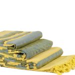 ΡΙΧΤΑΡΙΑ kerala (150cm x 180cm/170cm x 230cm/170cm x 270cm) κίτρινο/πράσινο SilkFashion