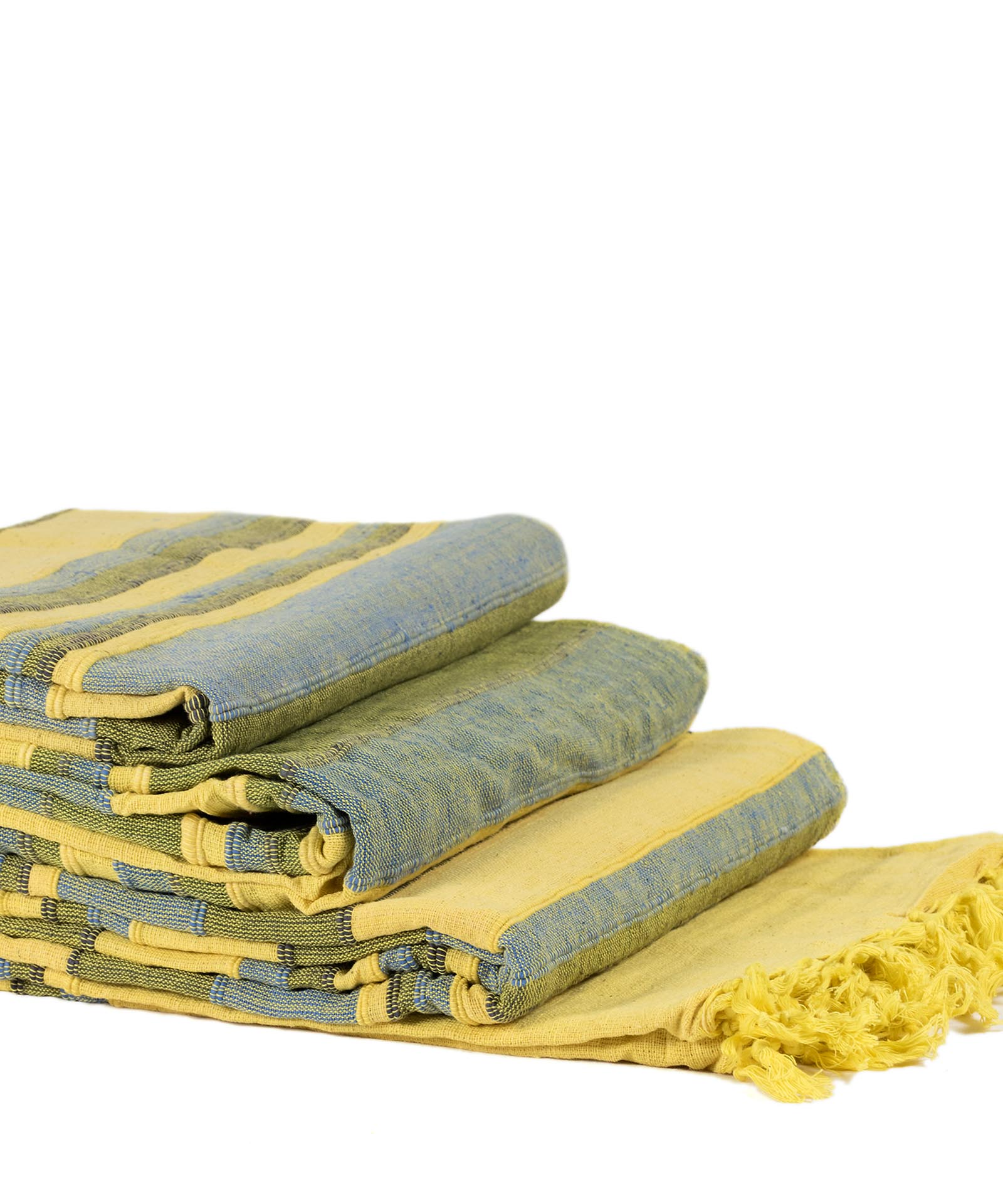 kerala2 ΡΙΧΤΑΡΙΑ kerala (150cm x 180cm/170cm x 230cm/170cm x 270cm) κίτρινο/πράσινο SilkFashion - Image 1